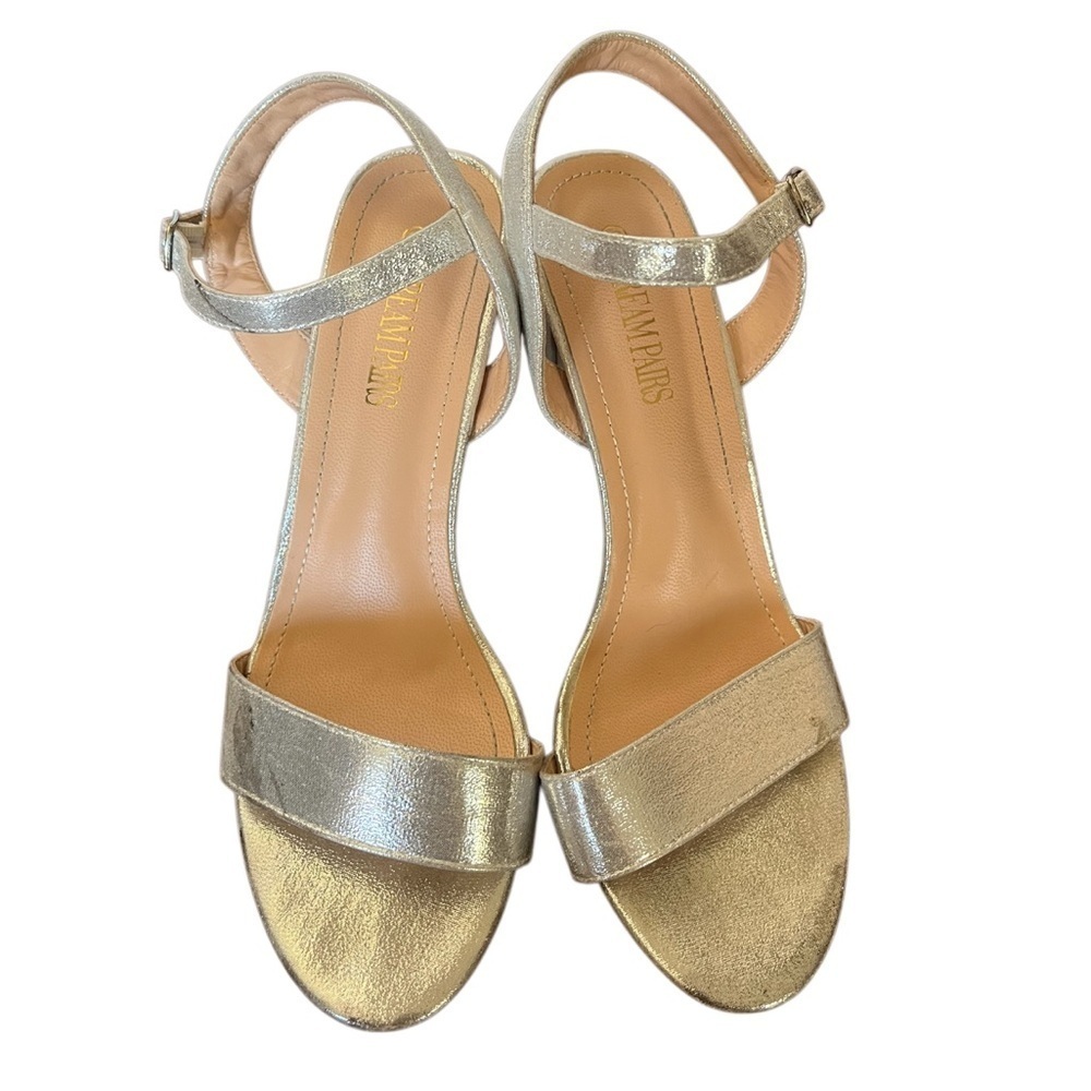 Silver snazzy dress heels by Dream Pairs-Size 10